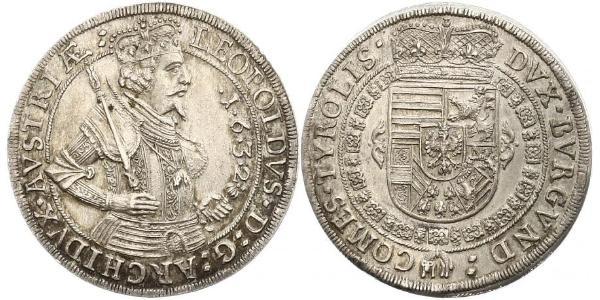 1 Thaler 哈布斯堡君主國 銀 Leopold V, Archduke of Austria (1586 – 1632)