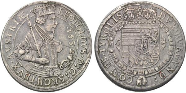 1 Thaler 哈布斯堡君主國 銀 Leopold V, Archduke of Austria (1586 – 1632)