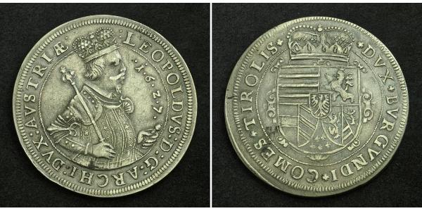 1 Thaler 哈布斯堡君主國 銀 Leopold V, Archduke of Austria (1586 – 1632)