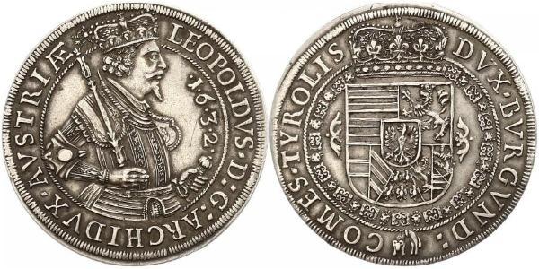1 Thaler 哈布斯堡君主國 銀 Leopold V, Archduke of Austria (1586 – 1632)
