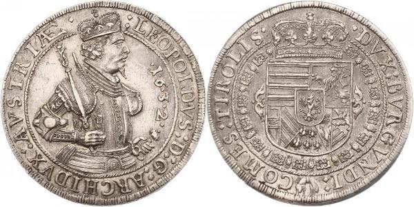 1 Thaler 哈布斯堡君主國 銀 Leopold V, Archduke of Austria (1586 – 1632)