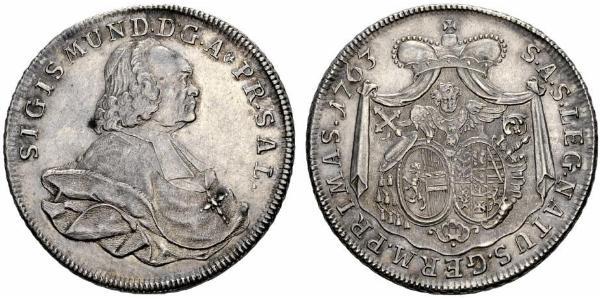 1 Thaler 哈布斯堡君主國 銀 Sigismund von Schrattenbach
