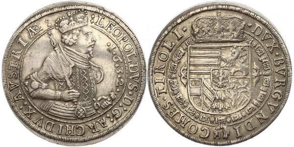 1 Thaler 哈布斯堡君主國 銀 Leopold V, Archduke of Austria (1586 – 1632)