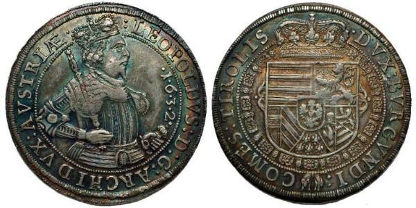 1 Thaler 哈布斯堡君主國 銀 Leopold V, Archduke of Austria (1586 – 1632)