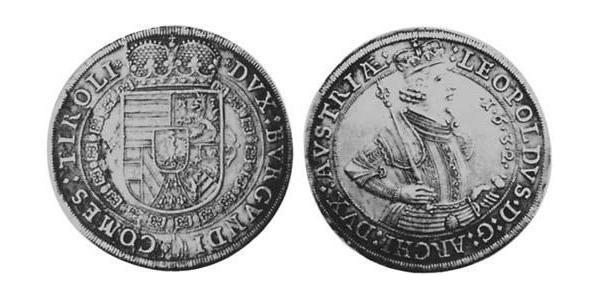 1 Thaler 哈布斯堡君主國 銀 Leopold V, Archduke of Austria (1586 – 1632)