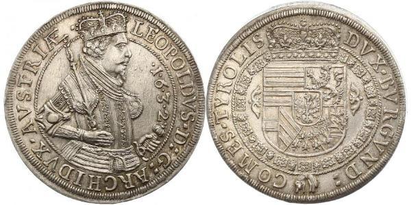 1 Thaler 哈布斯堡君主國 銀 Leopold V, Archduke of Austria (1586 – 1632)