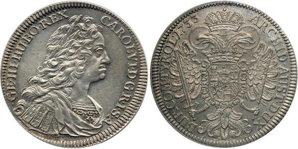 1 Thaler 哈布斯堡君主國 銀 查理六世 (神圣罗马帝国) (1685 - 1740)