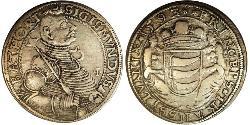 1 Thaler 外西凡尼亞公國 (鄂圖曼帝國) (1570 - 1711) 銀 Sigismund Báthory,  prince of Transylvania (1572 -1613)