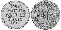 1 Thaler 外西凡尼亞公國 (鄂圖曼帝國) (1570 - 1711) 銀 