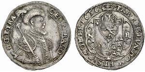 1 Thaler 外西凡尼亞公國 (鄂圖曼帝國) (1570 - 1711) 銀 György Rákóczi II,  prince of Transylvania (1621 -1660)