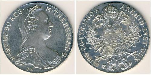 1 Thaler 奥地利历史 (1156 - 1806) 銀 