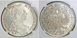 1 Thaler 奥地利历史 (1156 - 1806) / 哈布斯堡君主國 銀 玛丽亚·特蕾西亚 (1717 - 1780)