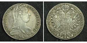 1 Thaler 奥地利历史 (1156 - 1806) / 哈布斯堡君主國 銀 玛丽亚·特蕾西亚 (1717 - 1780)