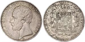 1 Thaler 奥尔登堡大公国 (1814 - 1918) 銀 彼得二世 (奥尔登堡) (1827 - 1900)