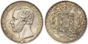 1 Thaler 奥尔登堡大公国 (1814 - 1918) 銀 彼得二世 (奥尔登堡) (1827 - 1900)