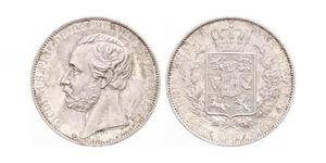 1 Thaler 奥尔登堡大公国 (1814 - 1918) 銀 彼得二世 (奥尔登堡) (1827 - 1900)
