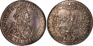 1 Thaler 奥格斯堡 (1276 - 1803 Augsburg) 銀 斐迪南三世 (神圣罗马帝国) (1608-1657)