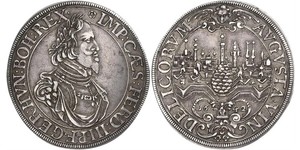 1 Thaler 奥格斯堡 (1276 - 1803 Augsburg) 銀 斐迪南三世 (神圣罗马帝国) (1608-1657)