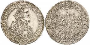 1 Thaler 奥格斯堡 (1276 - 1803 Augsburg) 銀 斐迪南三世 (神圣罗马帝国) (1608-1657)