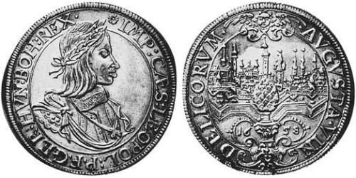 1 Thaler 奥格斯堡 (1276 - 1803 Augsburg) 銀 利奥波德一世 (神圣罗马帝国)(1640-1705)