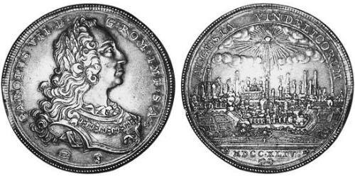 1 Thaler 奥格斯堡 (1276 - 1803 Augsburg) 銀 查理七世 (神圣罗马帝国)  (1697 – 1745)