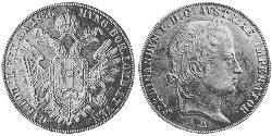 1 Thaler 奧地利帝國 (1804 - 1867) 銀 
