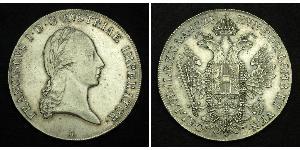 1 Thaler 奧地利帝國 (1804 - 1867) 銀 弗朗茨二世 (神圣罗马帝国) (1768 - 1835)