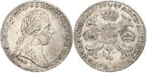 1 Thaler 奧地利帝國 (1804 - 1867) 銀 