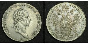 1 Thaler 奧地利帝國 (1804 - 1867) 銀 弗朗茨二世 (神圣罗马帝国) (1768 - 1835)