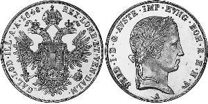 1 Thaler 奧地利帝國 (1804 - 1867) 銀 Ferdinand I of Austria (1793 - 1875)