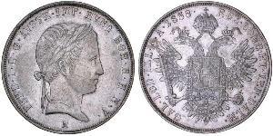 1 Thaler 奧地利帝國 (1804 - 1867) 銀 Ferdinand I of Austria (1793 - 1875)