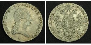 1 Thaler 奧地利帝國 (1804 - 1867) 銀 弗朗茨二世 (神圣罗马帝国) (1768 - 1835)