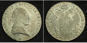 1 Thaler 奧地利帝國 (1804 - 1867) 銀 弗朗茨二世 (神圣罗马帝国) (1768 - 1835)