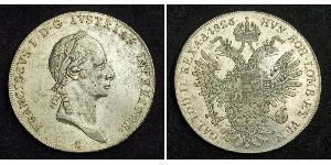 1 Thaler 奧地利帝國 (1804 - 1867) 銀 弗朗茨二世 (神圣罗马帝国) (1768 - 1835)