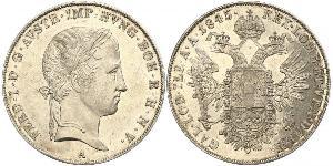 1 Thaler 奧地利帝國 (1804 - 1867) 銀 Ferdinand I of Austria (1793 - 1875)