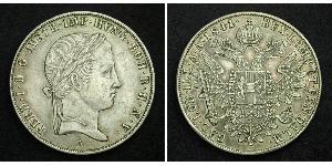 1 Thaler 奧地利帝國 (1804 - 1867) 銀 Ferdinand I of Austria (1793 - 1875)