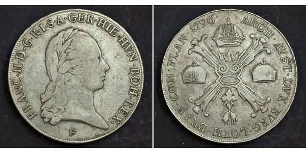 1 Thaler 奧地利帝國 (1804 - 1867) 銀 弗朗茨二世 (神圣罗马帝国) (1768 - 1835)