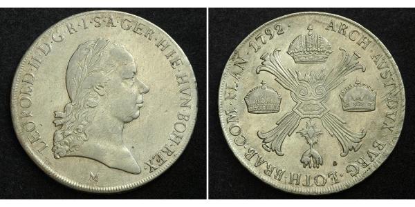 1 Thaler 奧地利帝國 (1804 - 1867) 銀 弗朗茨二世 (神圣罗马帝国) (1768 - 1835)
