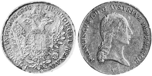 1 Thaler 奧地利帝國 (1804 - 1867) 銀 