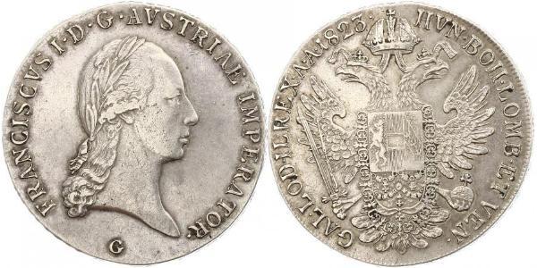 1 Thaler 奧地利帝國 (1804 - 1867) 銀 弗朗茨二世 (神圣罗马帝国) (1768 - 1835)