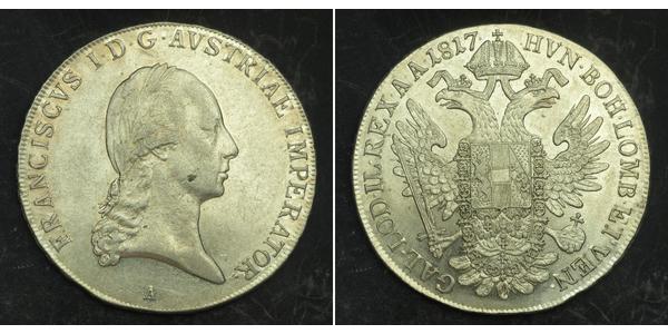 1 Thaler 奧地利帝國 (1804 - 1867) 銀 弗朗茨二世 (神圣罗马帝国) (1768 - 1835)