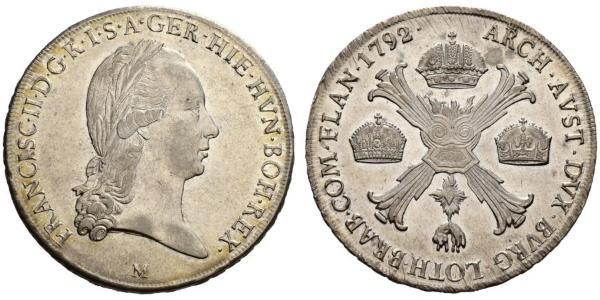 1 Thaler 奧地利帝國 (1804 - 1867) 銀 弗朗茨二世 (神圣罗马帝国) (1768 - 1835)