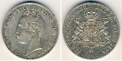 1 Thaler 安哈尔特-德绍 銀 利奥波德四世 (安哈尔特) (1794 - 1871)