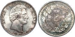 1 Thaler 巴伐利亞王國 (1806 - 1918) 銀 路德维希一世 (巴伐利亚)
