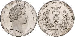 1 Thaler 巴伐利亞王國 (1806 - 1918) 銀 路德维希一世 (巴伐利亚)