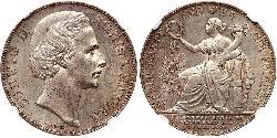 1 Thaler 巴伐利亞王國 (1806 - 1918) 銀 路德维希二世 (巴伐利亚)