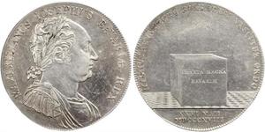 1 Thaler 巴伐利亞王國 (1806 - 1918) 銀 马克西米利安一世 (巴伐利亚国王) (1756 - 1825)