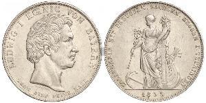 1 Thaler 巴伐利亞王國 (1806 - 1918) 銀 路德维希一世 (巴伐利亚)