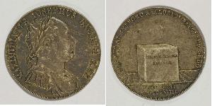 1 Thaler 巴伐利亞王國 (1806 - 1918) 銀 马克西米利安一世 (巴伐利亚国王) (1756 - 1825)