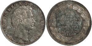 1 Thaler 巴伐利亞王國 (1806 - 1918) 銀 路德维希一世 (巴伐利亚)